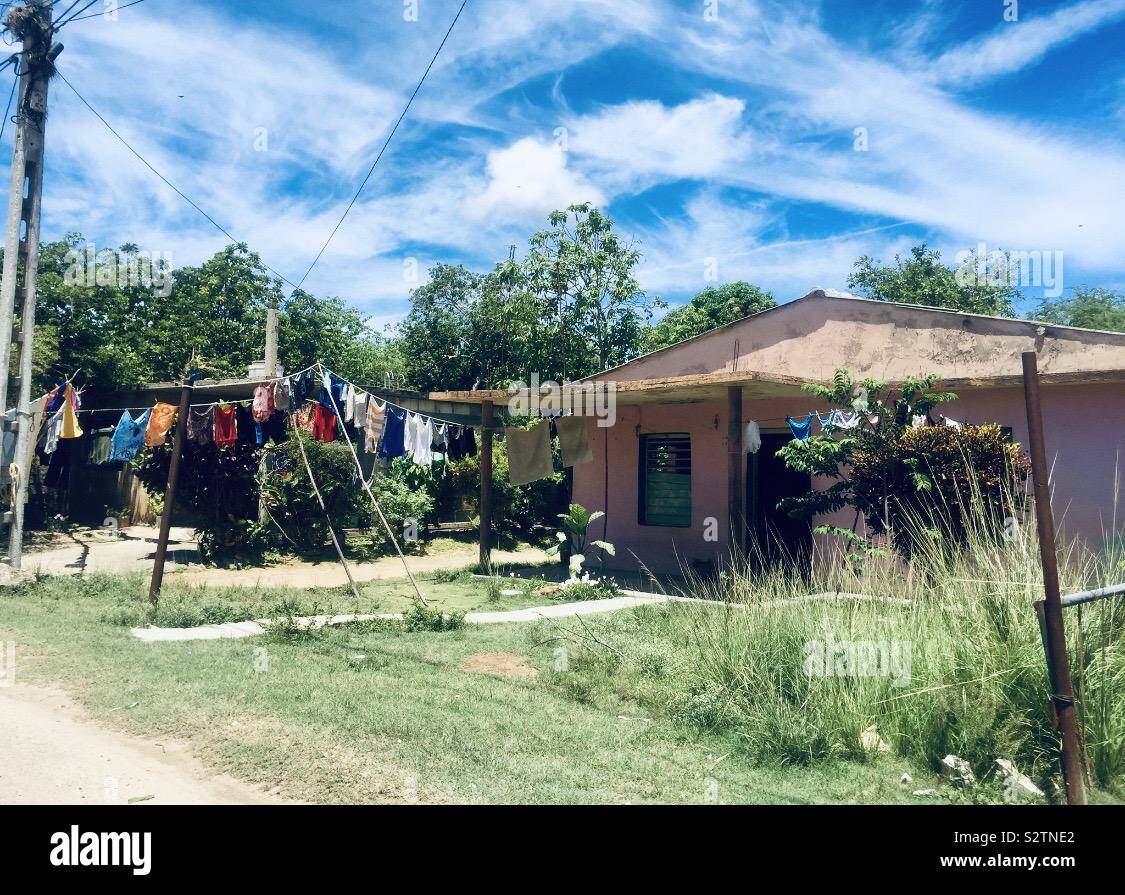 Casa Tradizionale in Cuba Foto Stock