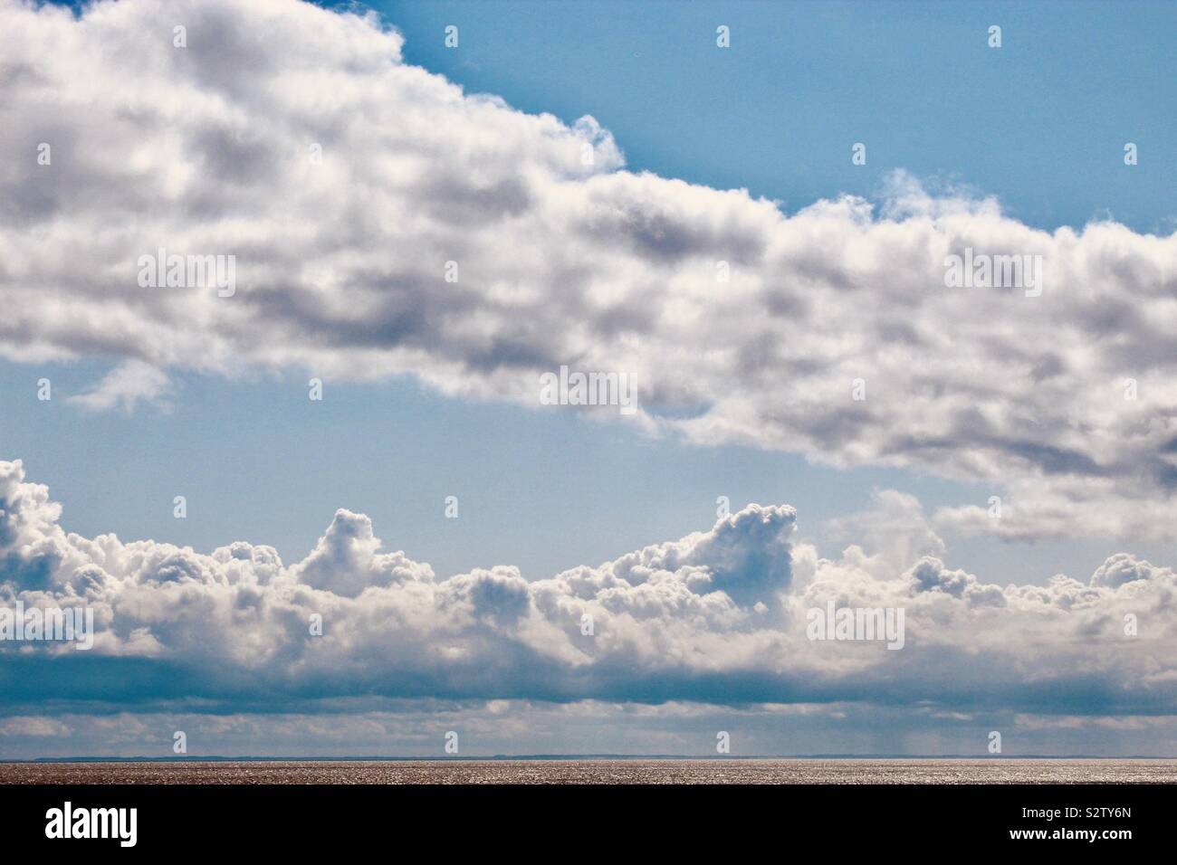 Nuvole perfetto a Skegness come una tempesta infusi Foto Stock