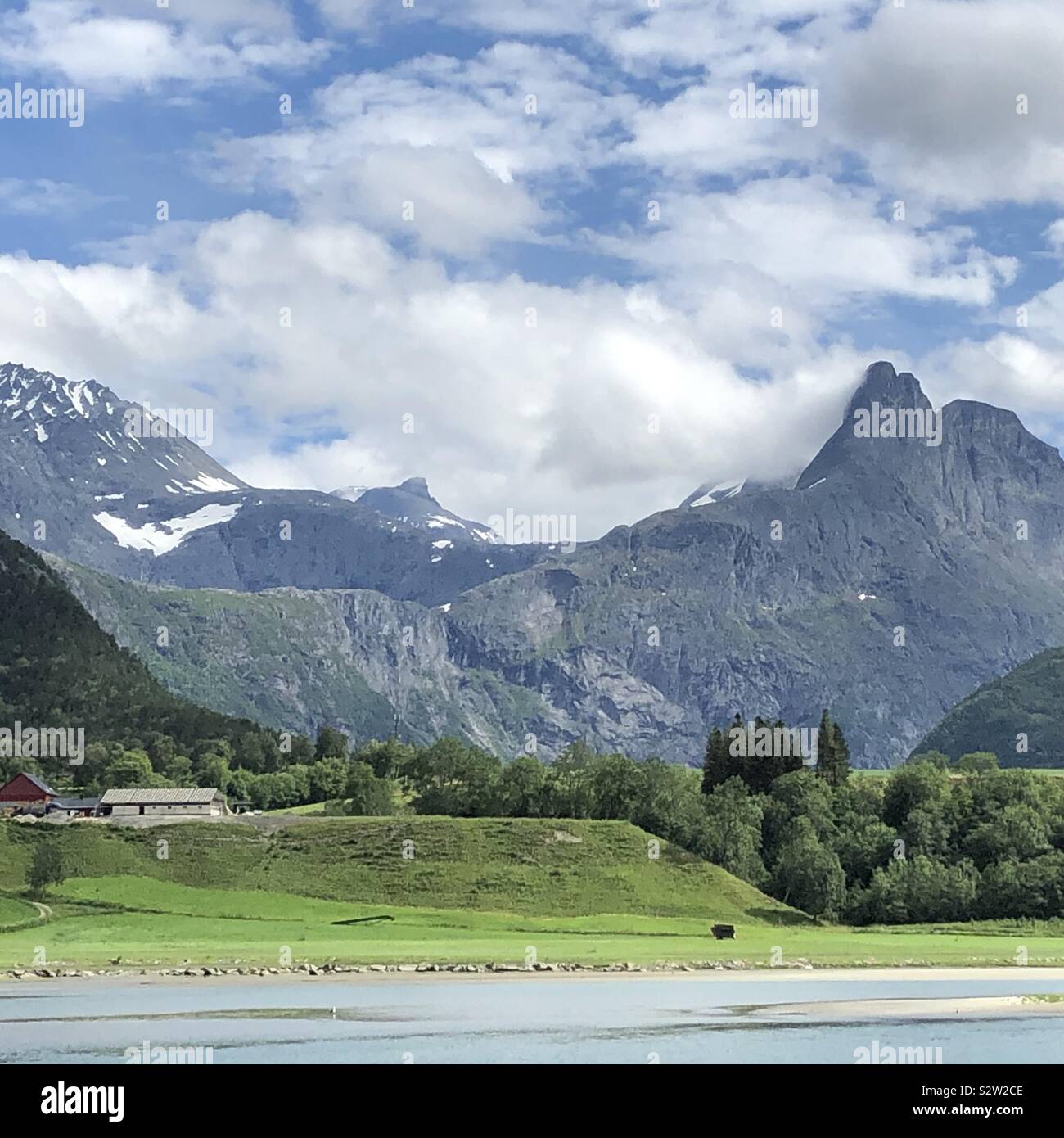 Romsdal Valley, Åndalsnes, Norvegia Foto Stock