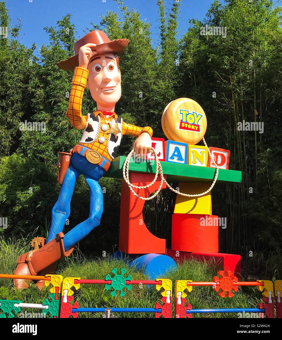 Woody - Toy Story Land a Hollywood Studios Orlando Foto Stock