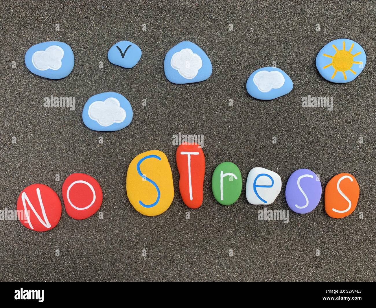 No stress - Immagine stock catturata con smartphone