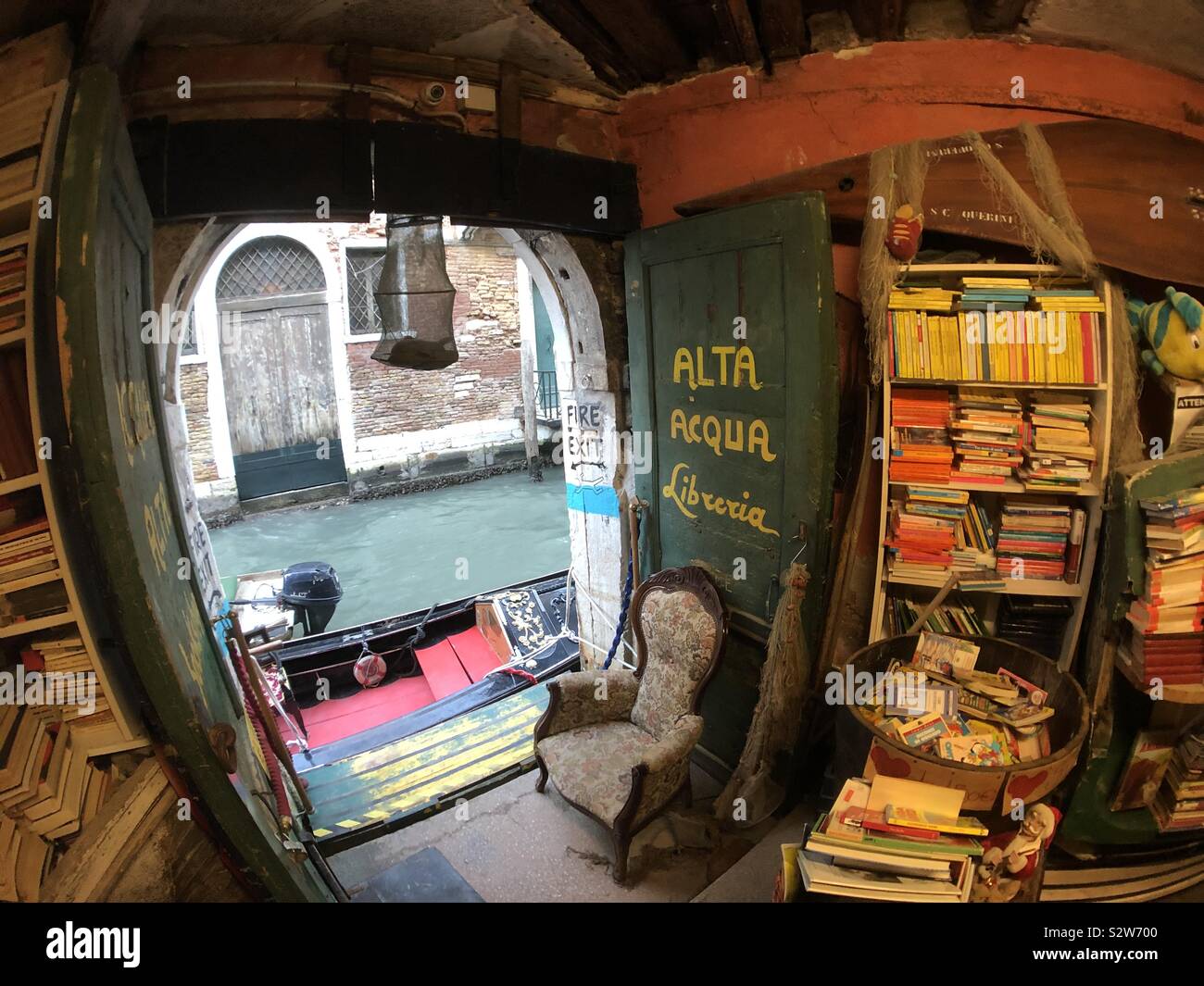 Alta Aqua bookshop, Venezia. Foto Stock