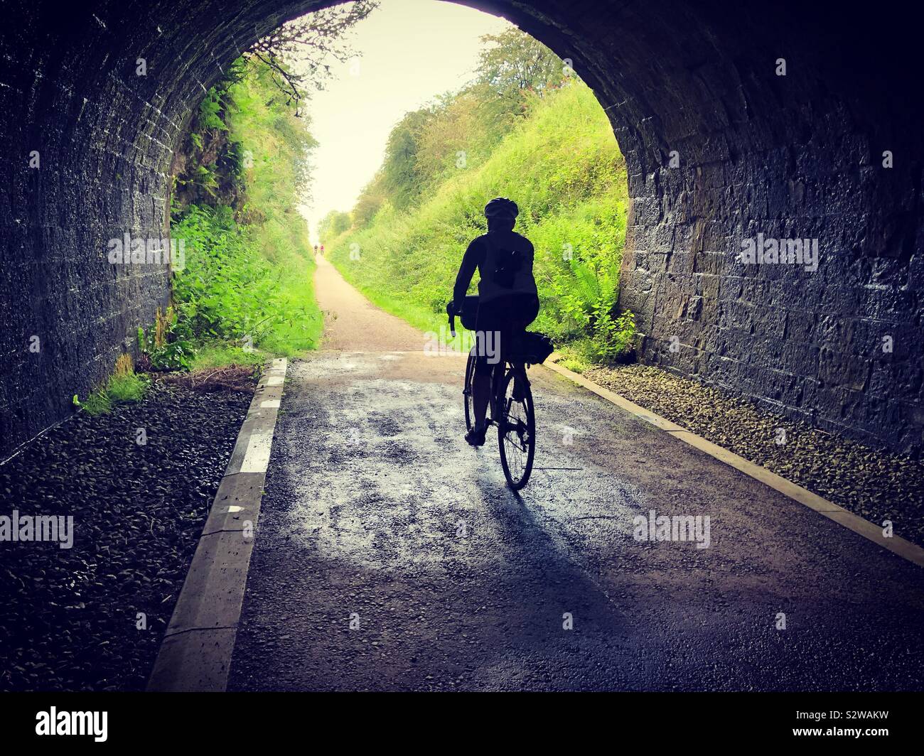 Escursioni in bicicletta sul picco elevato Trail, Derbyshire. Foto Stock