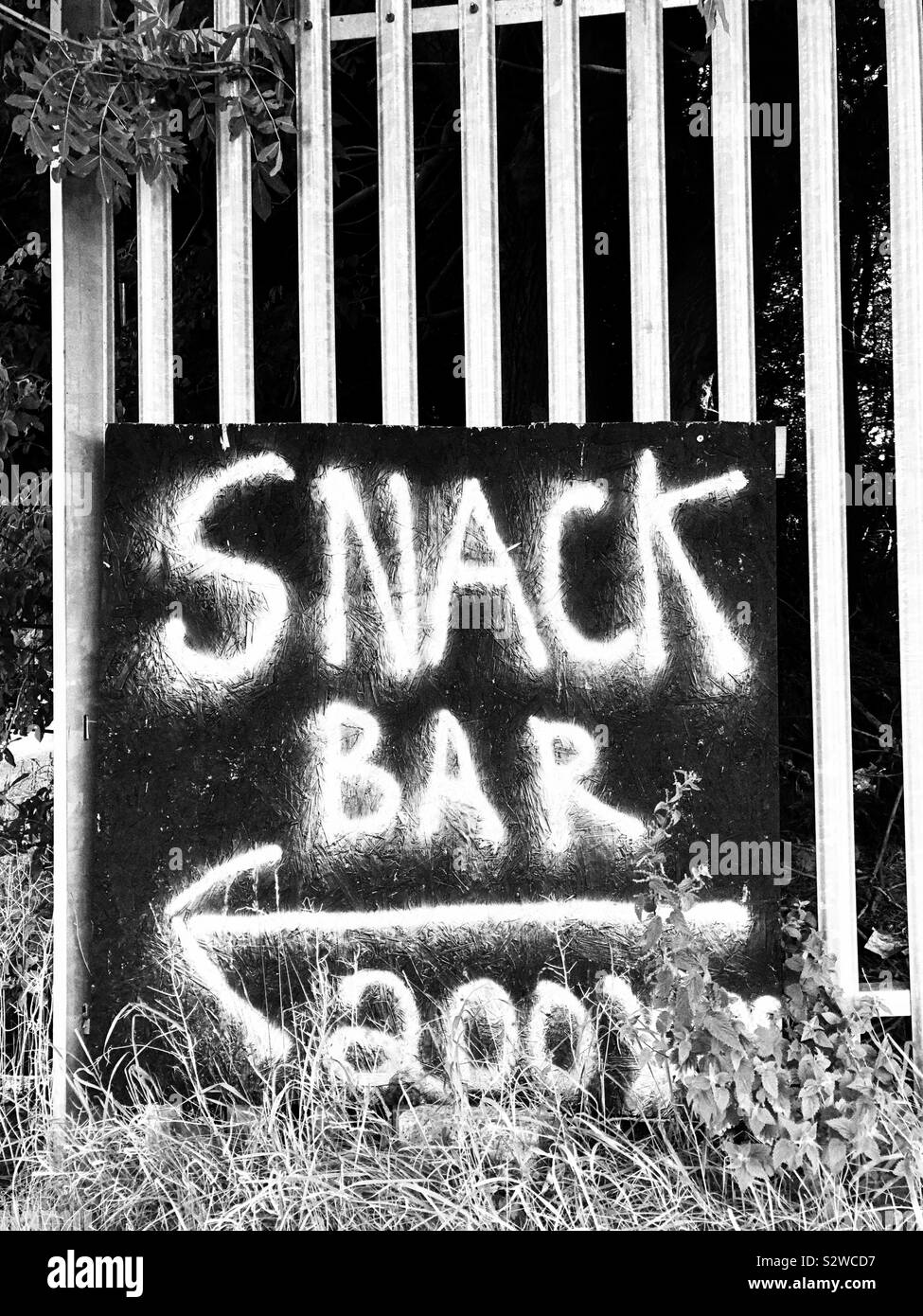 Snack Bar segno Foto Stock