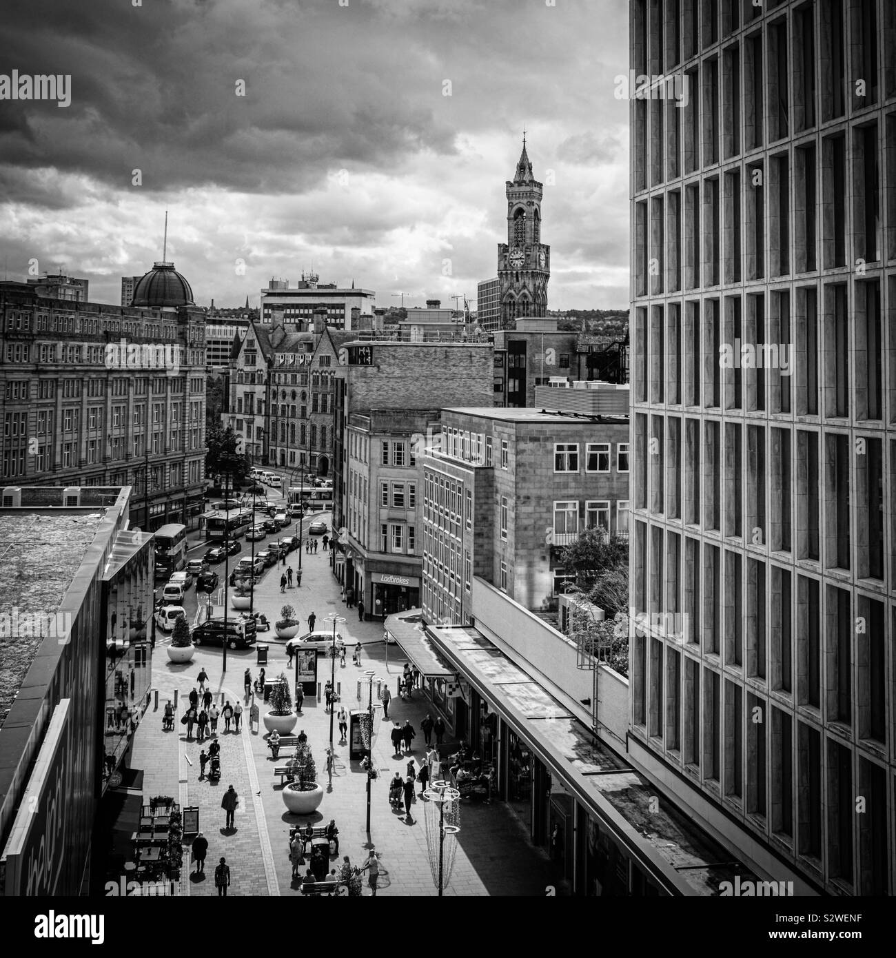 Bradford City Centre, Yorkshire Foto Stock