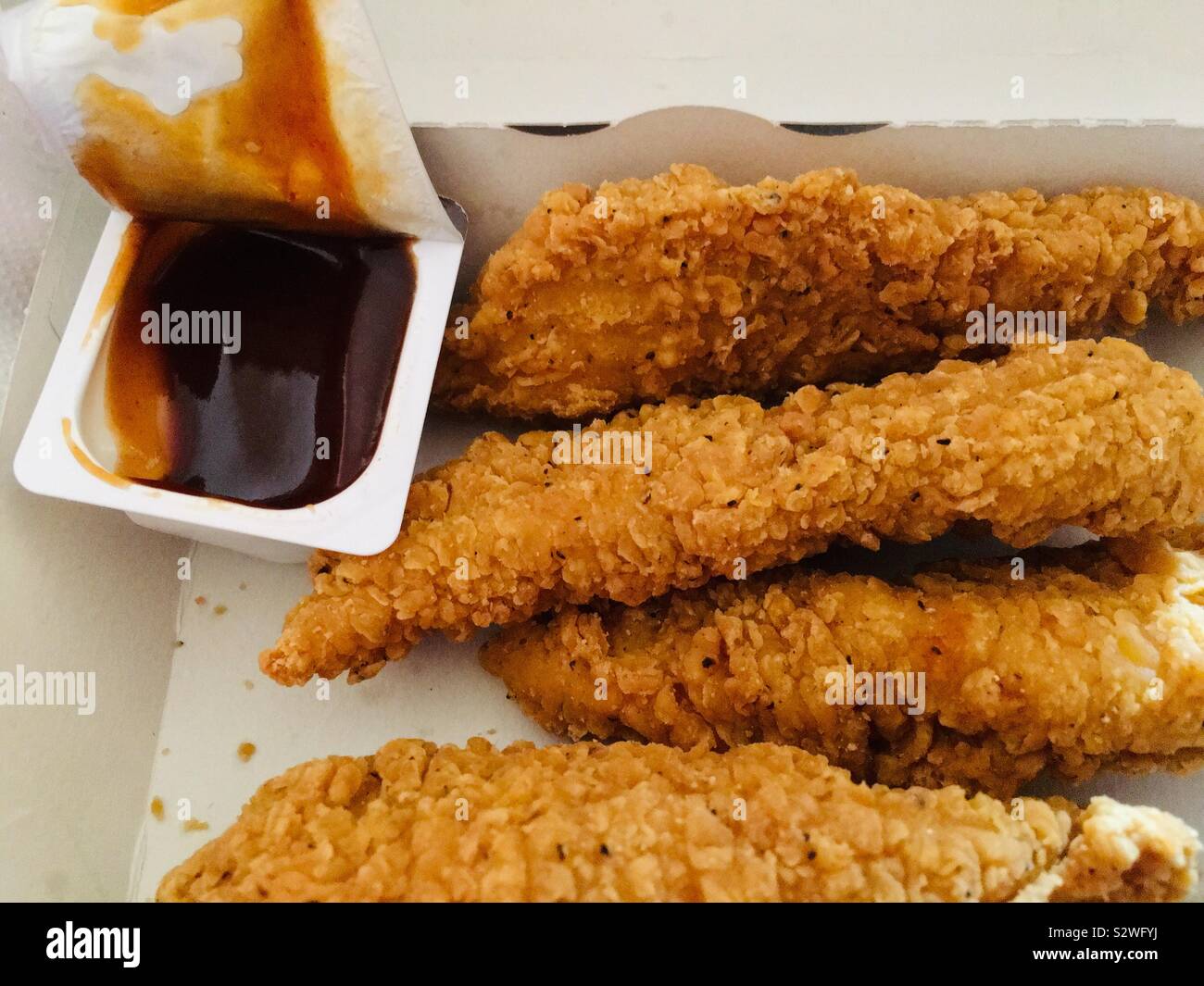 McDonald's seleziona di pollo con salsa dip Foto Stock