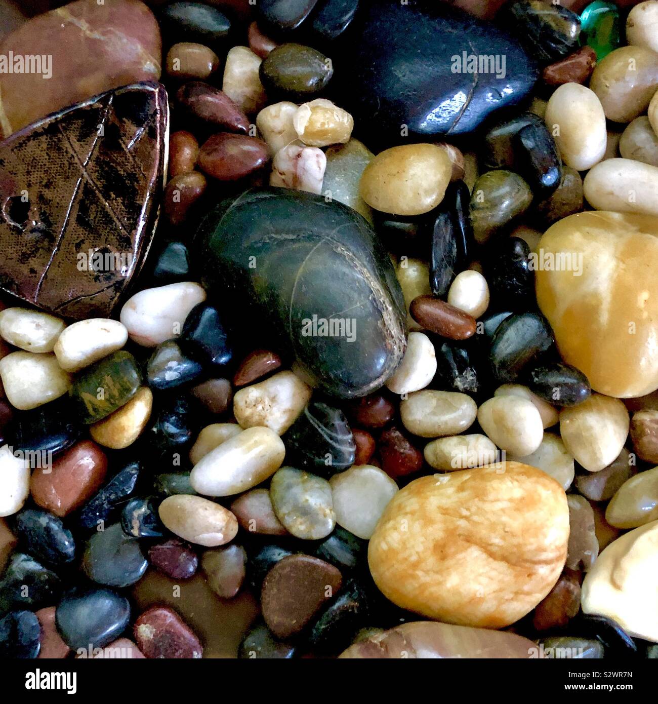 Wer spiaggia ciottoli Foto Stock