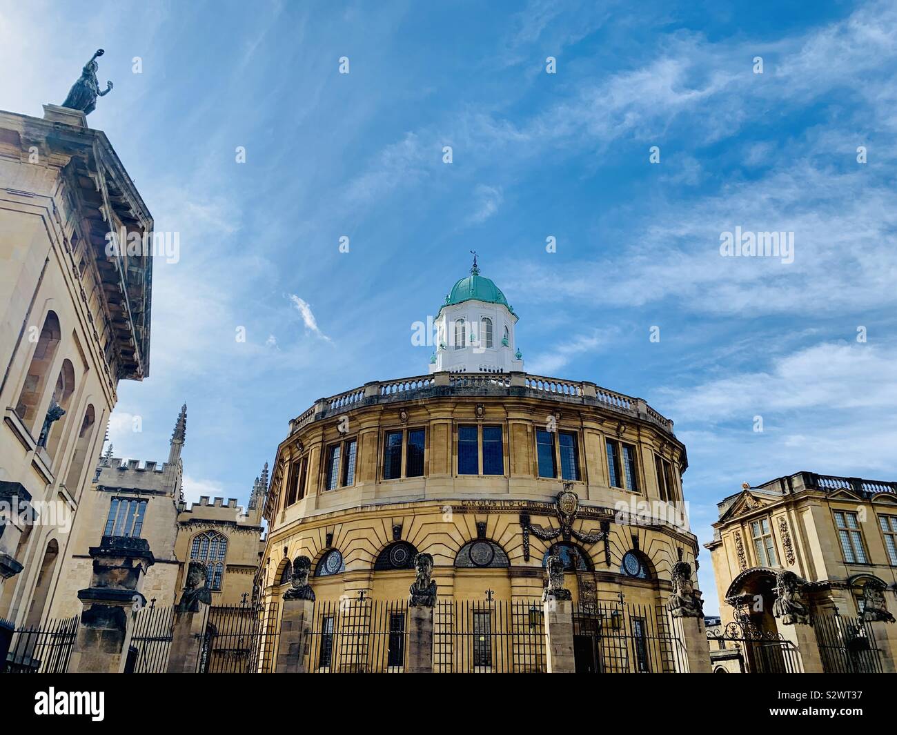 La Libreria di Bodleian e Sheldonian Theatre, Oxford Foto Stock