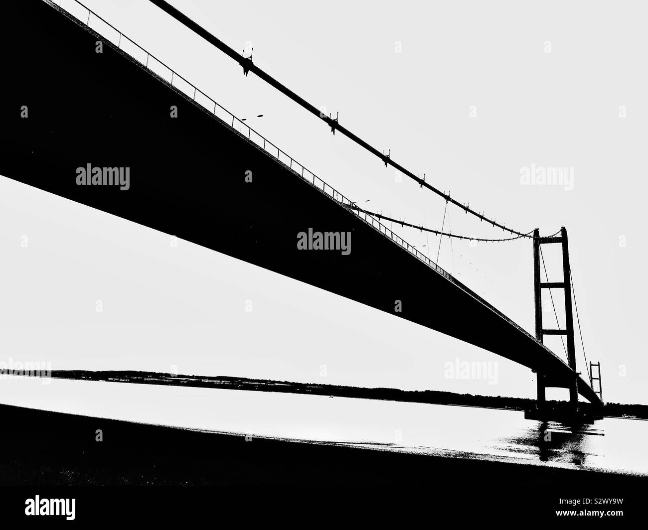 Il Humber Bridge, Hull, East Yorkshire, Inghilterra Foto Stock