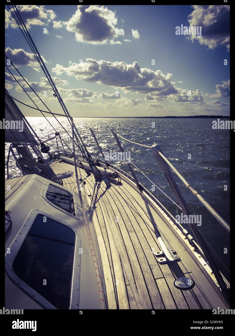 Barca a vela - Immagine stock catturata con smartphone