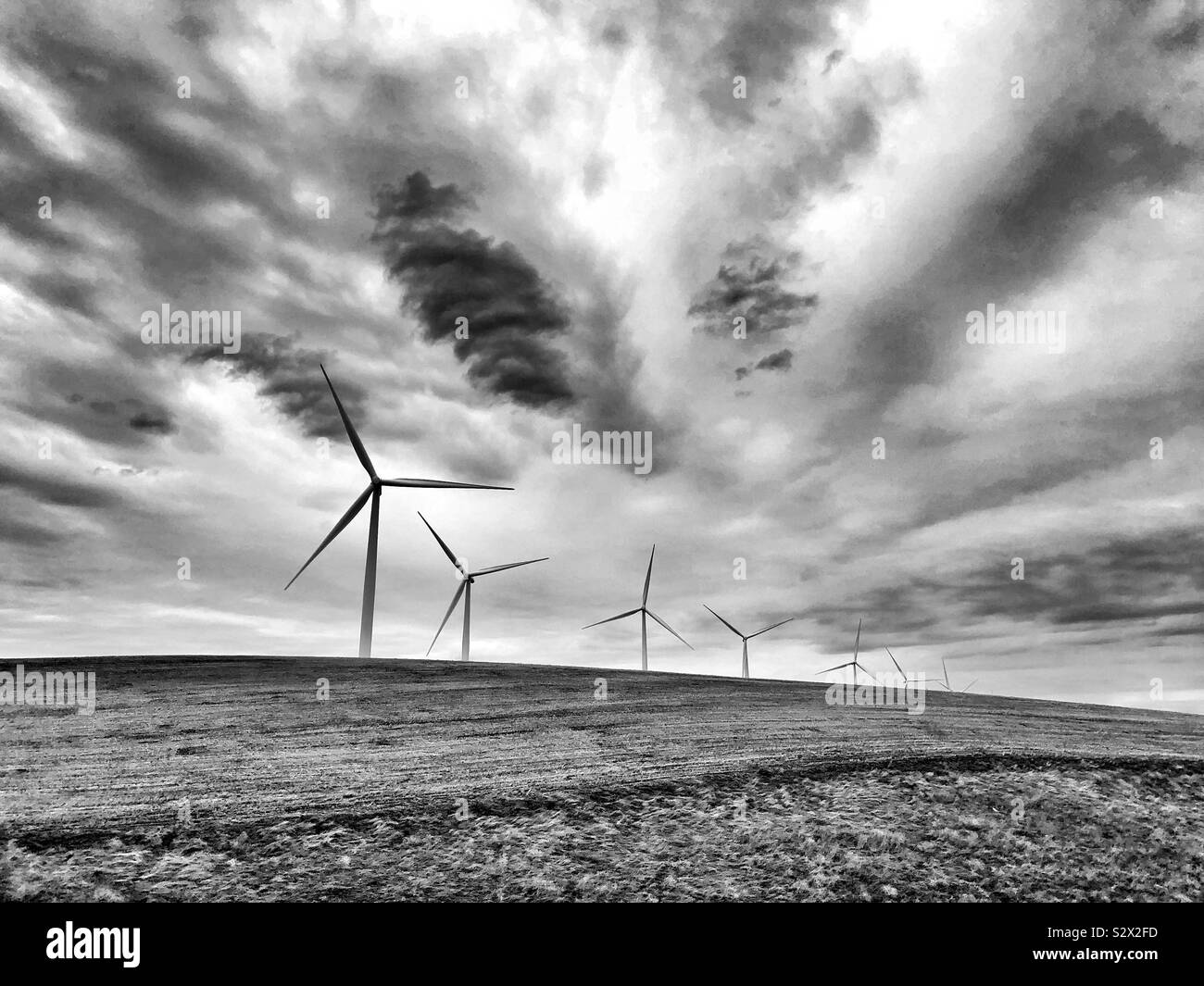 Energia eolica Foto Stock