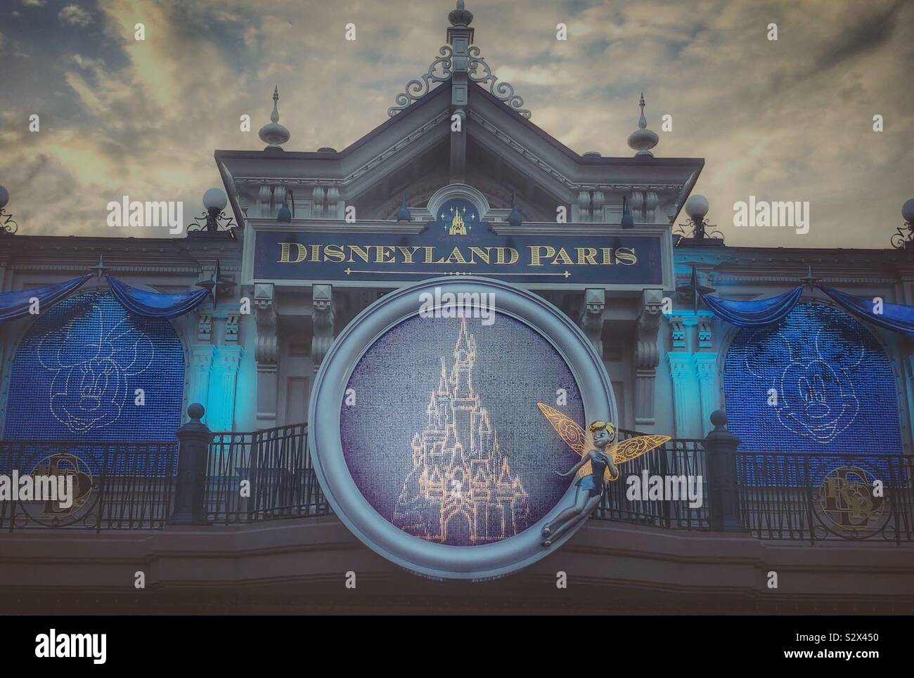 Disneyland Paris ingresso Foto Stock