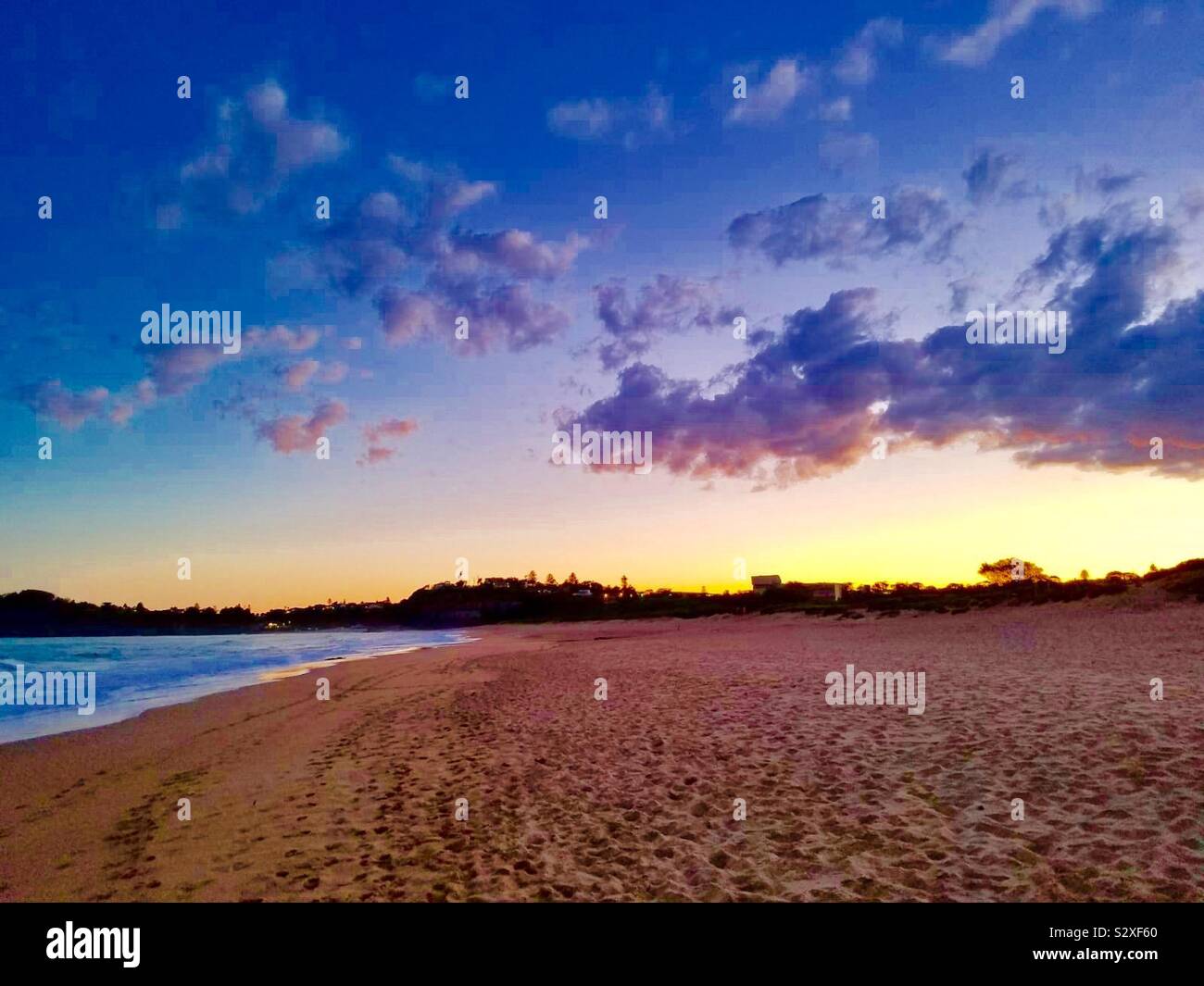 Mona Vale Beach, Sydney, Nuovo Galles del Sud , Australia, RB - Immagine stock catturata con smartphone