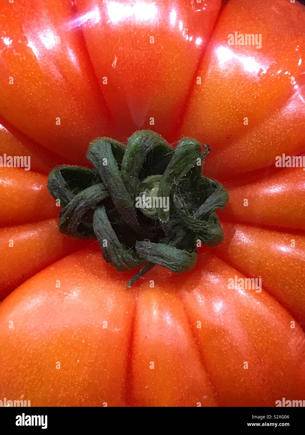 Pomodoro. Chiudere la vista. Foto Stock