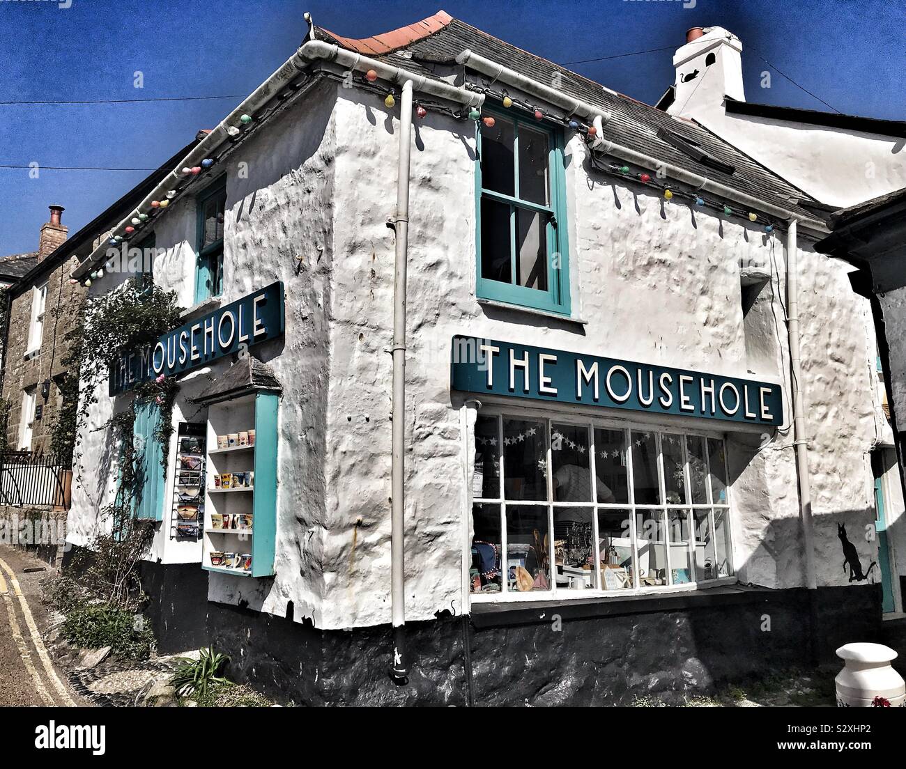 Il villaggio di Mousehole Regali - Mousehole in Cornwall Regno Unito Foto Stock