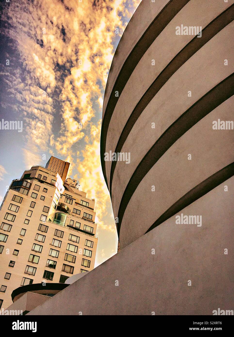 Galleria Guggenheim di New York, esterna Foto Stock