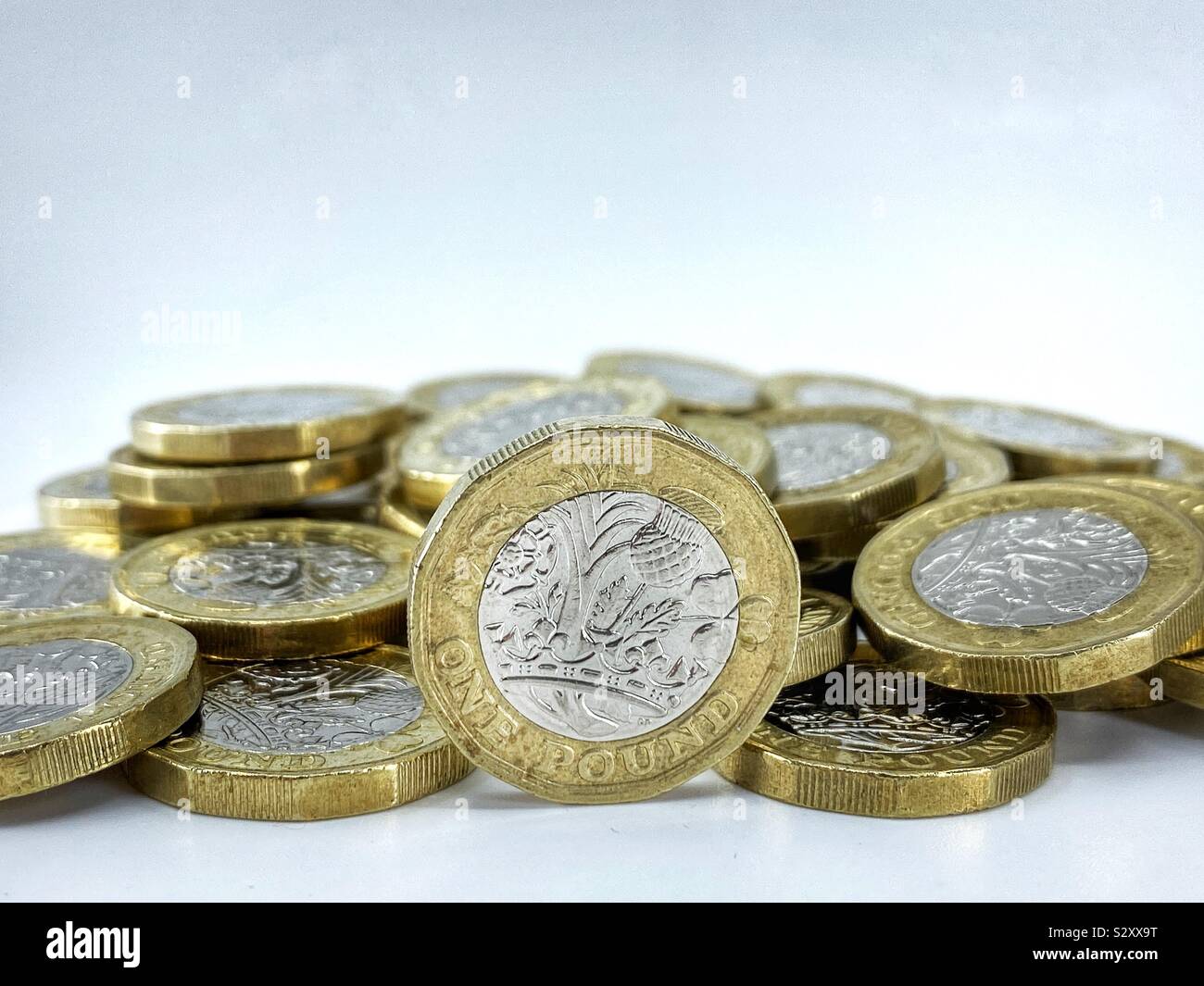 La Sterlina Inglese - Immagine stock catturata con smartphone
