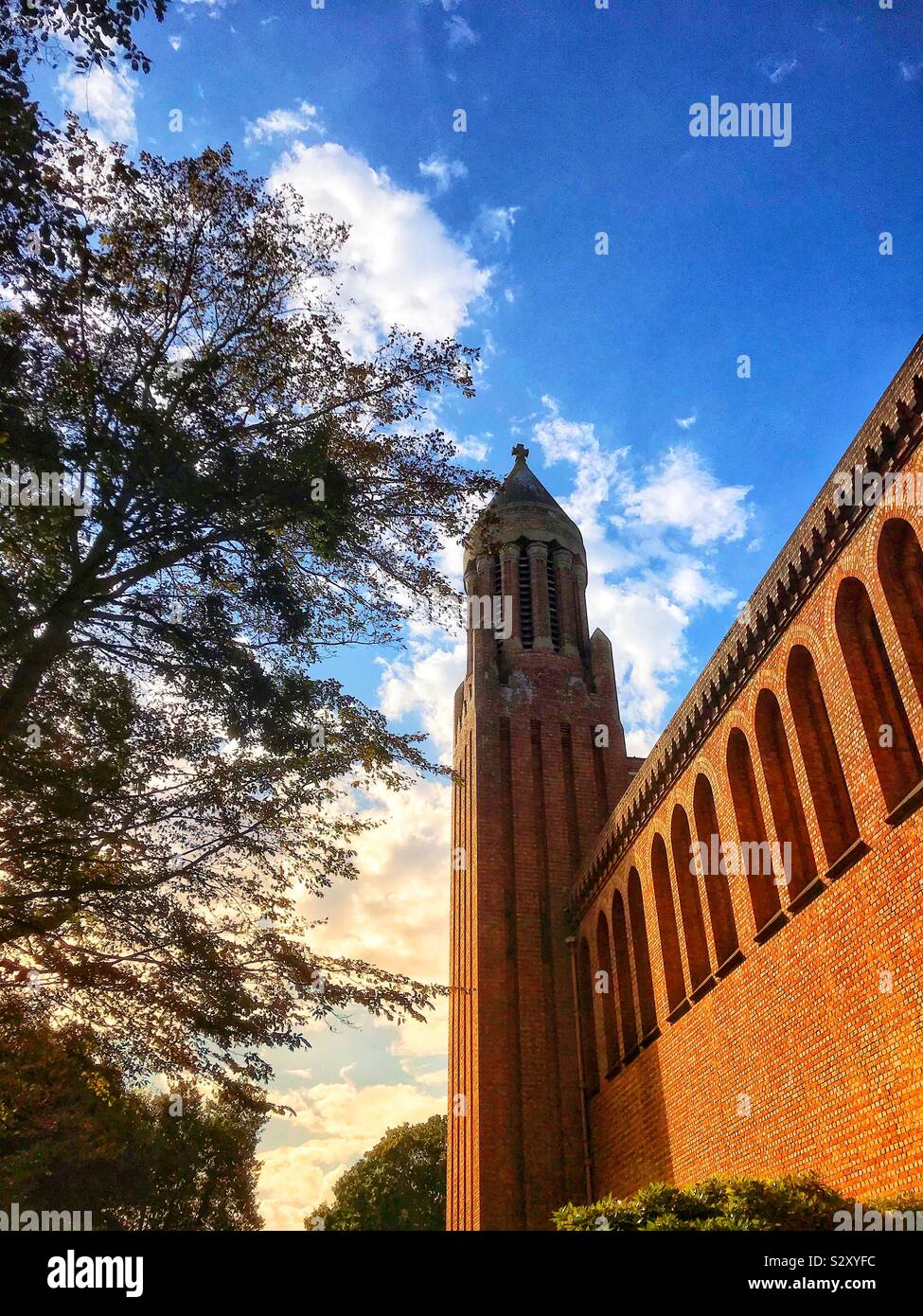 Quarr Abbey Monastero, Isola di Wight - Immagine stock catturata con smartphone