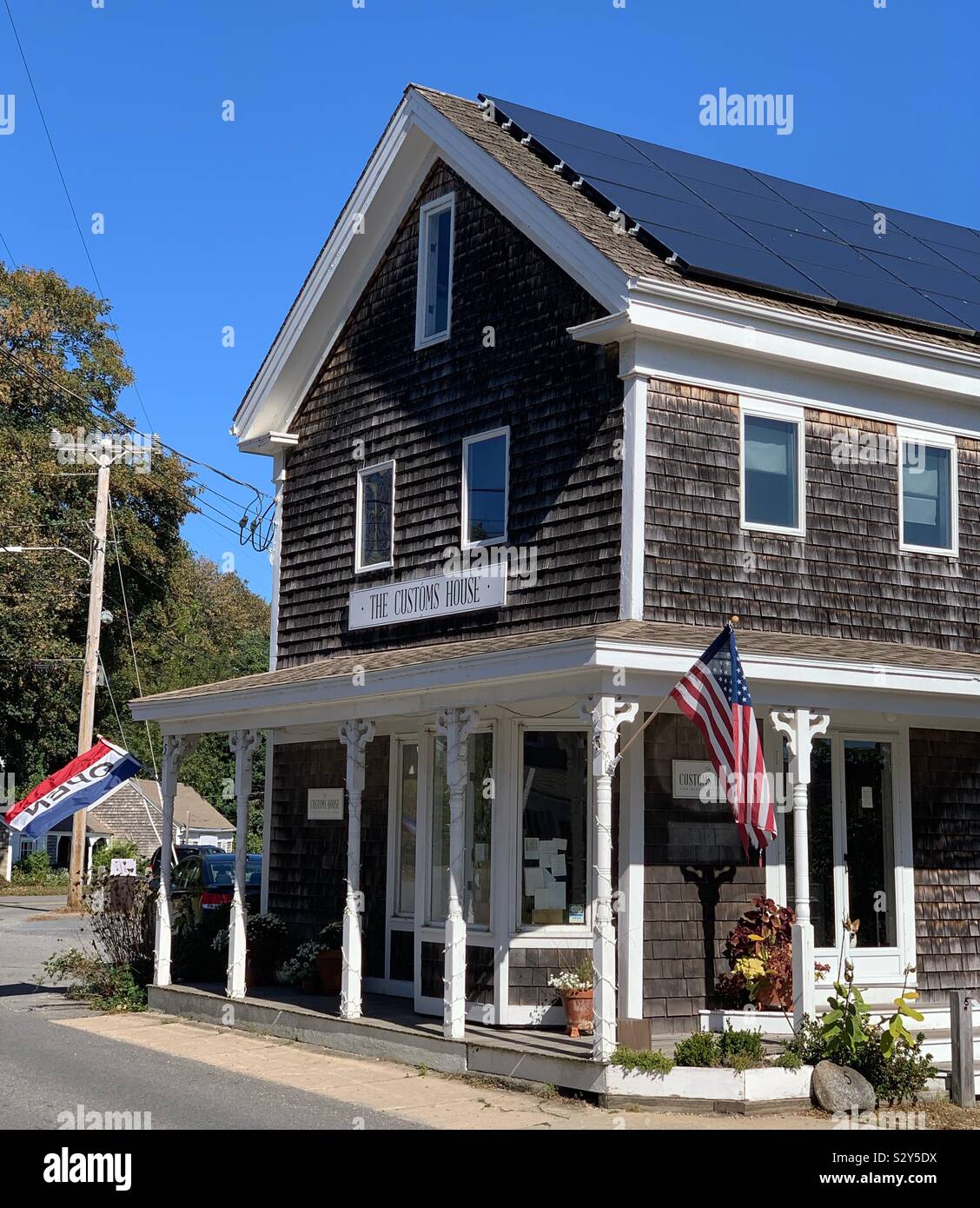 Il Customs House di carta sottile e oggettistica, Wellfleet, Cape Cod, Massachusetts, Stati Uniti. Foto Stock