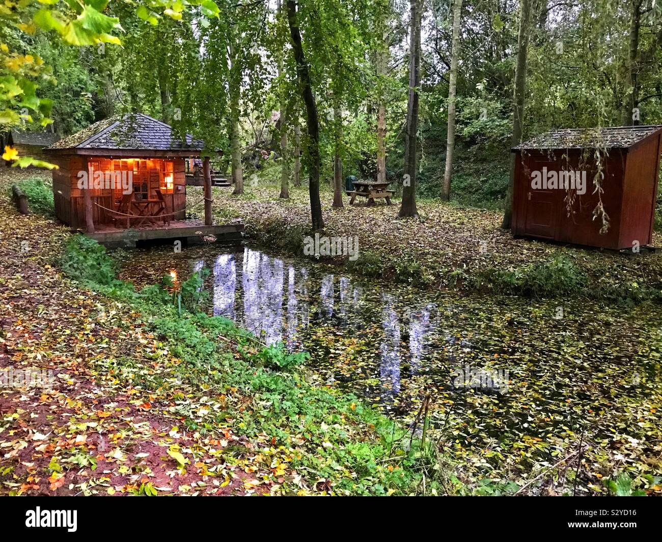 Glamping in Tenbury Wells. Worcester Foto Stock