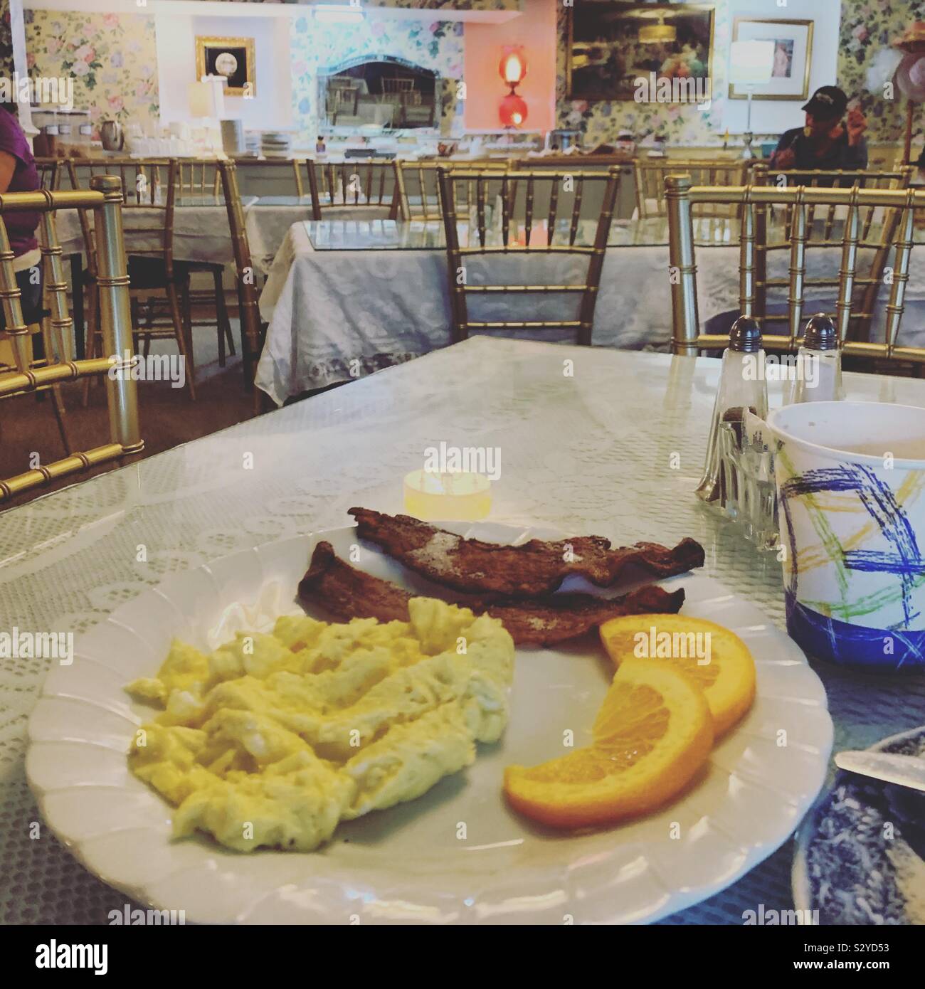 La prima colazione, Lillagaard Bed and Breakfast, Ocean Grove, Neptune Township, Monmouth County, New Jersey, Stati Uniti Foto Stock