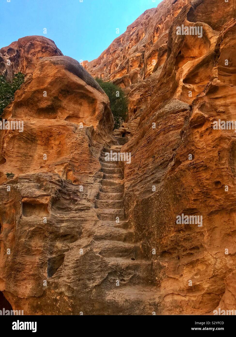 Little Petra Giordania - Immagine stock catturata con smartphone