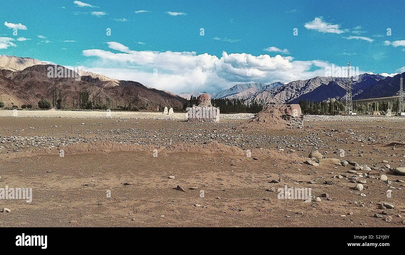 Bei paesaggi in Ladakh di serenità... Foto Stock