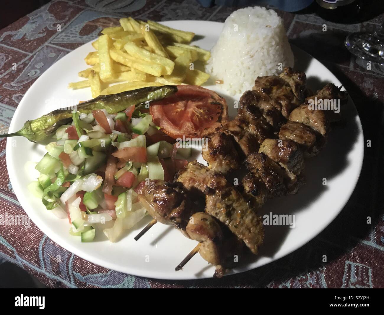 Agnello shish kebab, Turchia Foto Stock