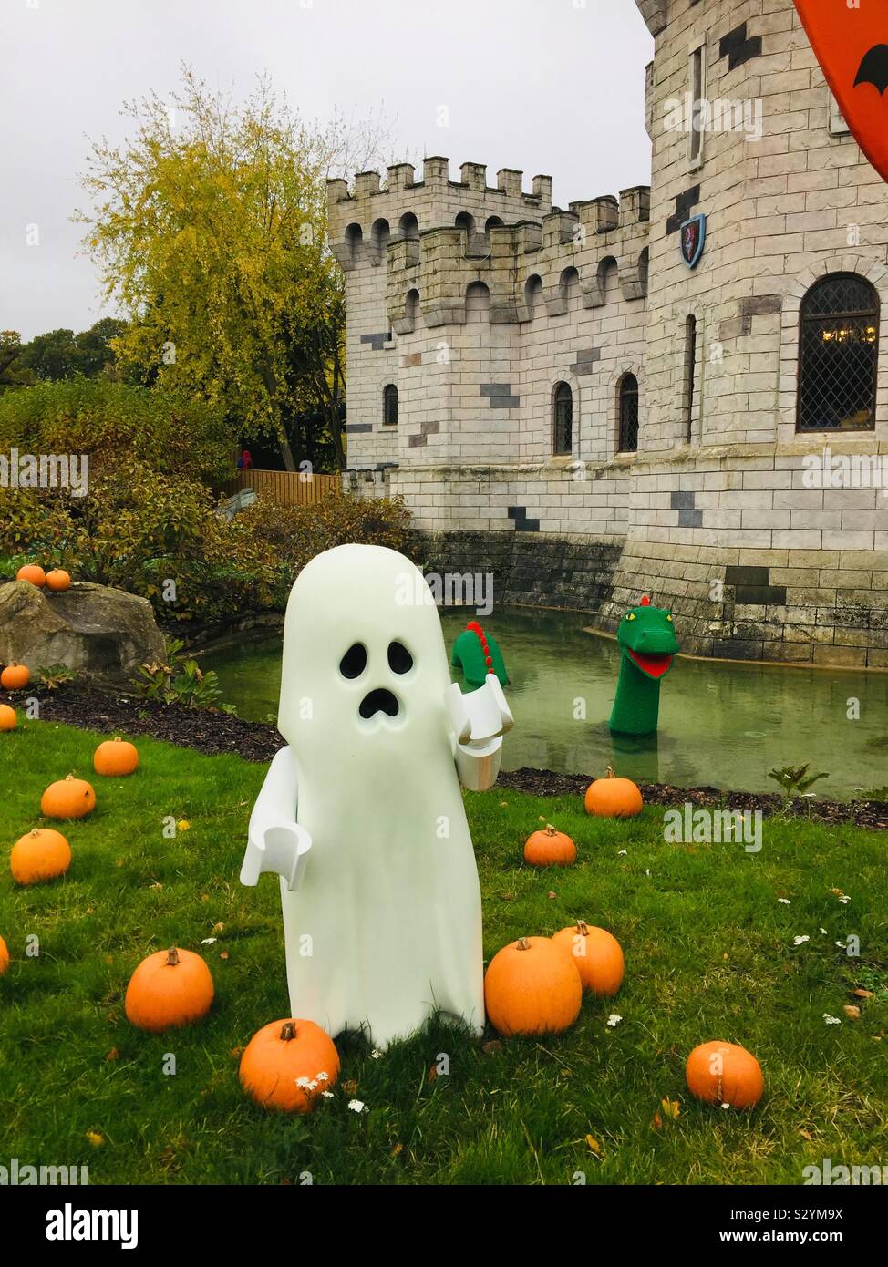 Lego ghost a Legoland Windsor Foto Stock