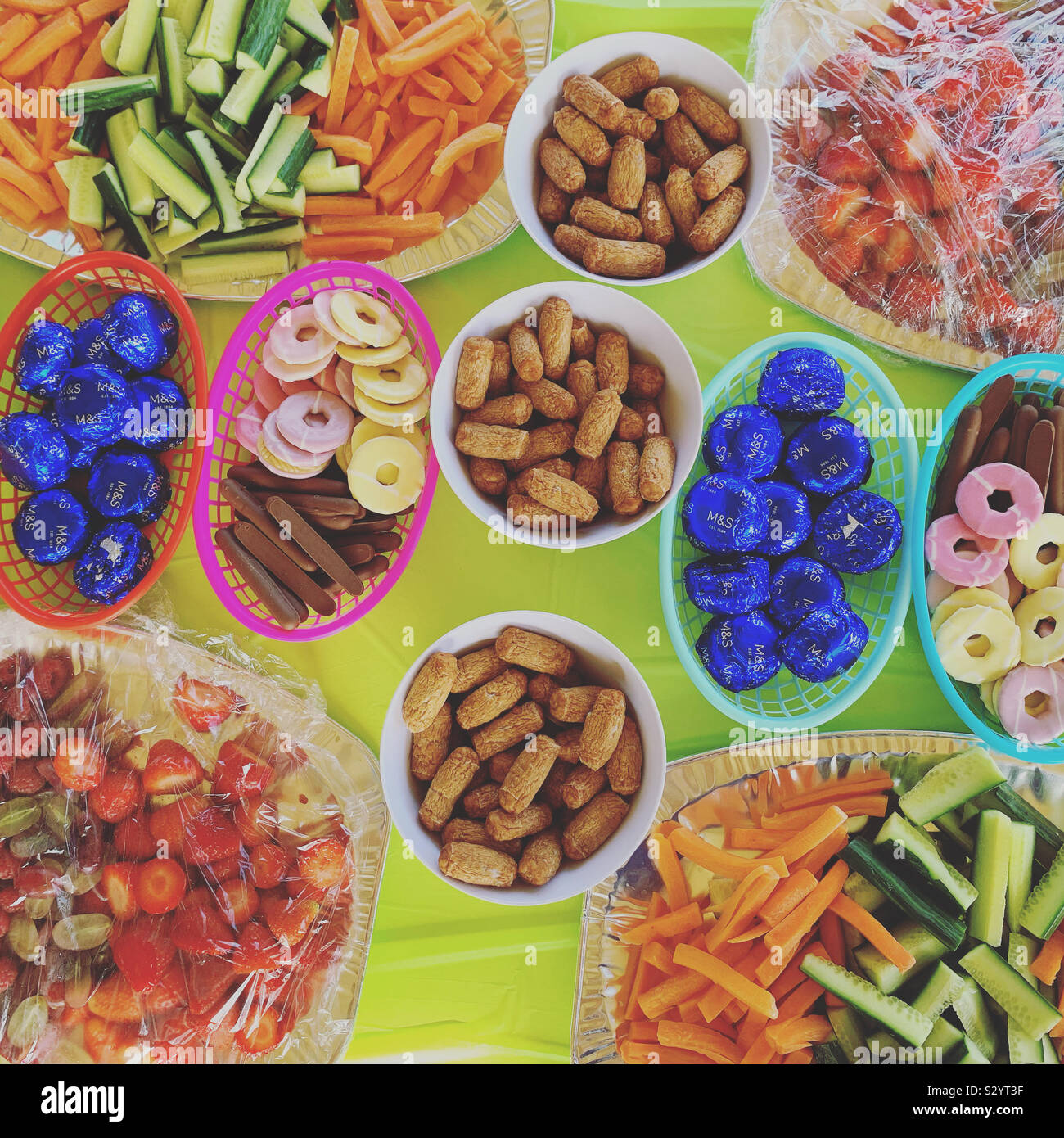 Festa per i bambini il cibo Foto Stock