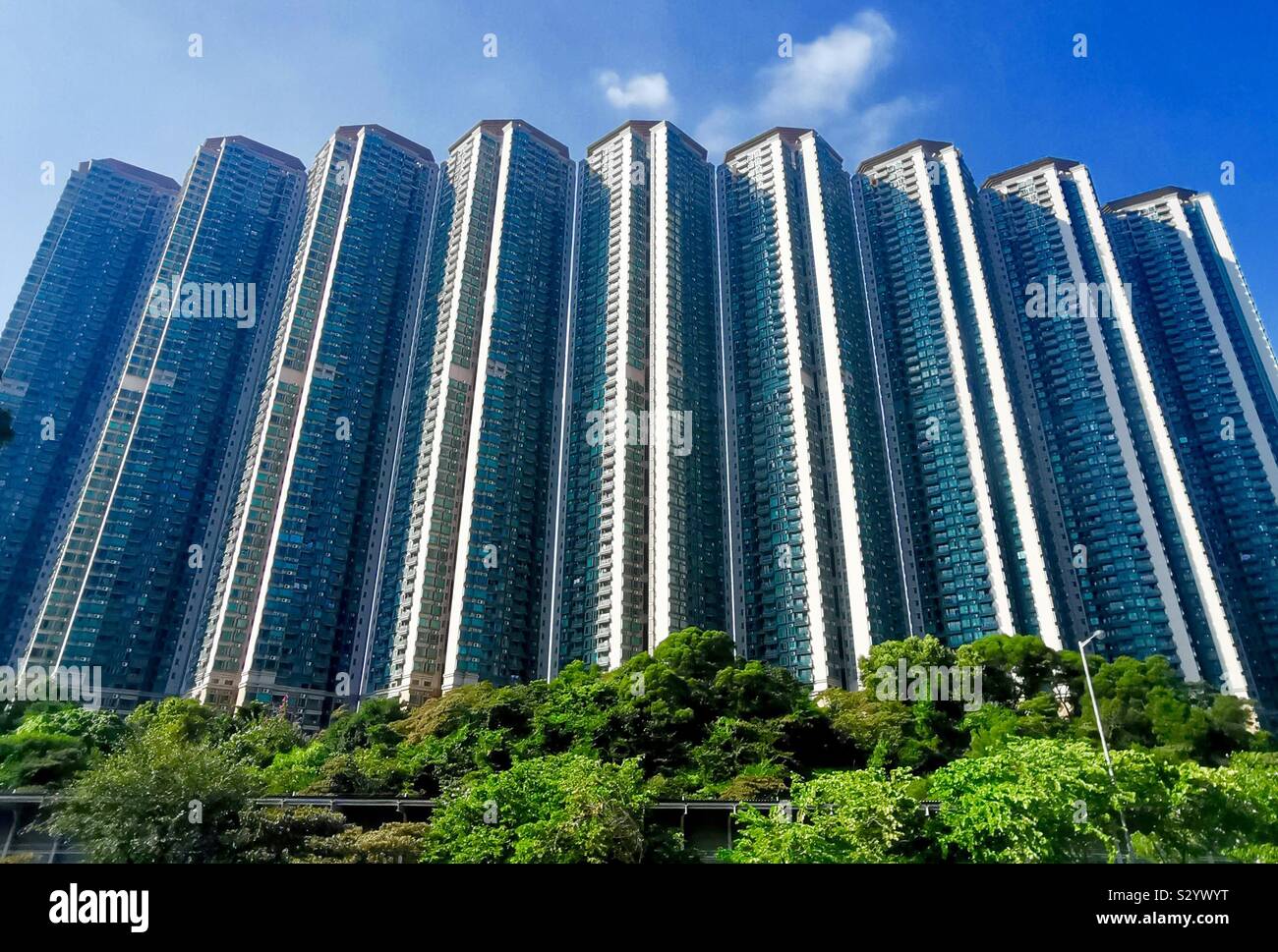 Caraibi costa complesso residenziale a Tung Chung, Hong Kong. Foto Stock