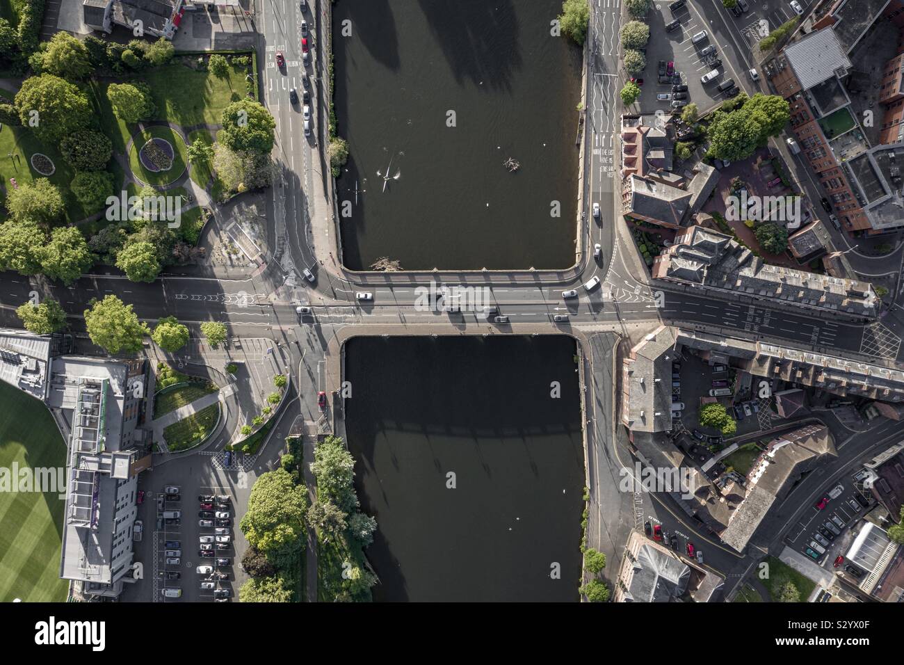 Worcester bridge Foto Stock