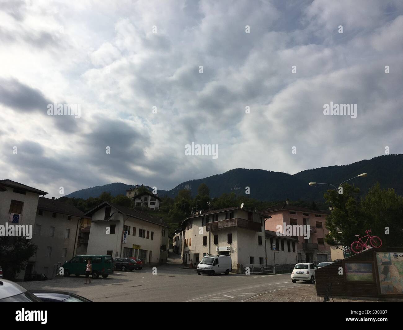 Cielo tempestoso in Italia Foto Stock
