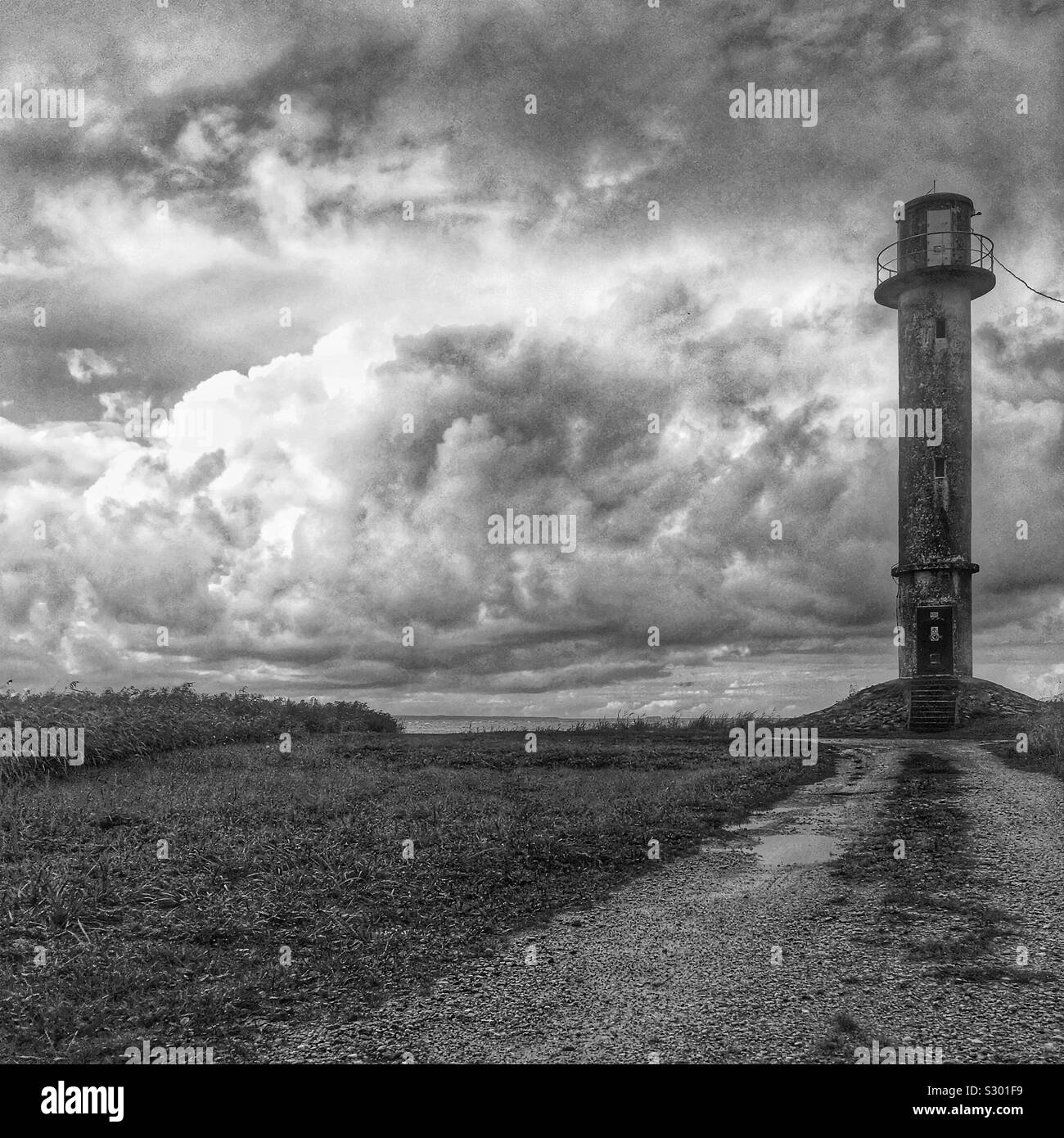 Alumine Paralepa Lighthouse vicino a Haapsalu nella contea di Lääne, Estonia Foto Stock