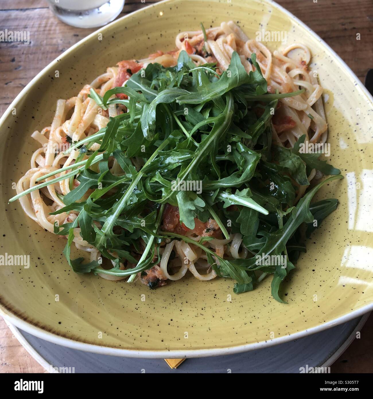 Il granchio linguine Foto Stock