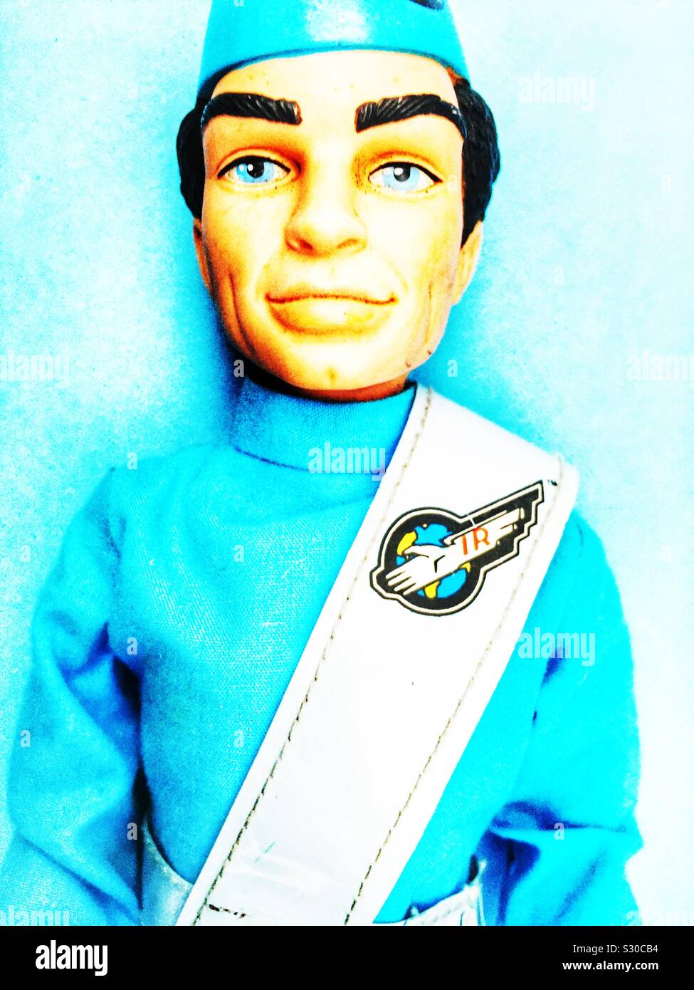 Scott Tracy Thunderbirds sono go! - Immagine stock catturata con smartphone