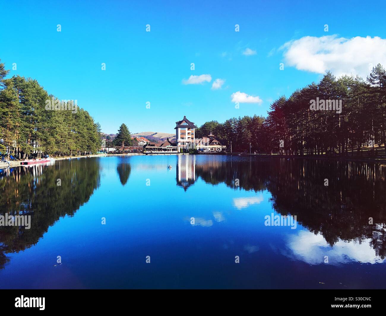 Zlatibor, piccolo lago Foto Stock