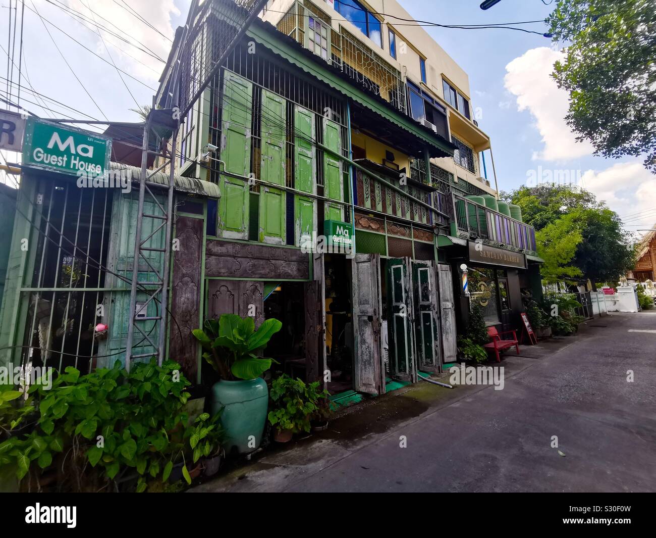 Ma Guest House nella città vecchia di Chiang Mai, Thailandia. Foto Stock