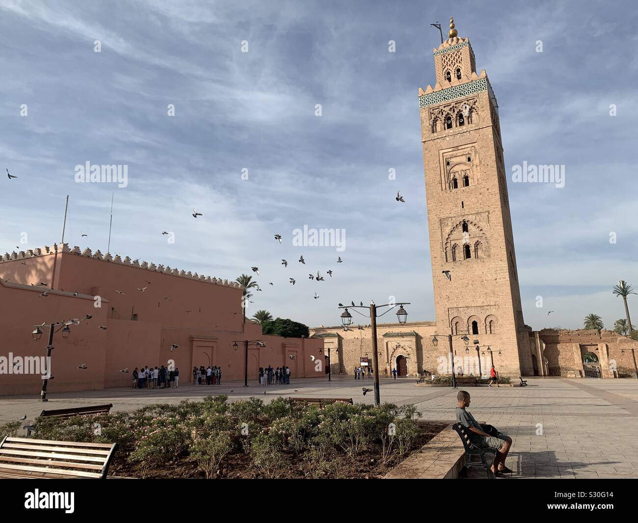 La Moschea di Koutoubia. Marrakech, Marocco Foto Stock
