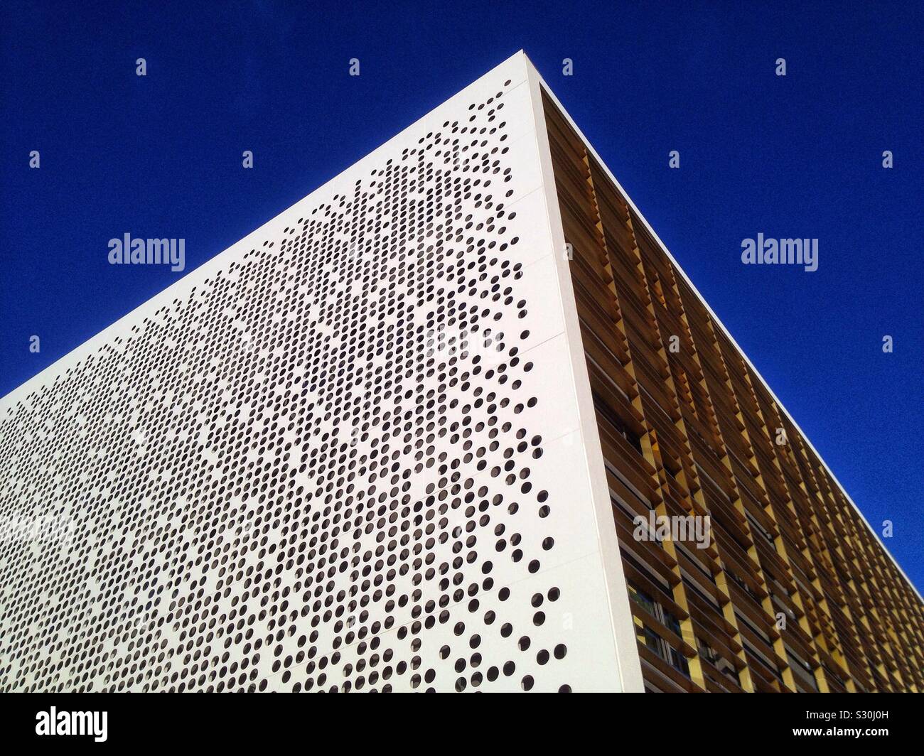 Edificio moderno, Università di scienze, Montpellier Francia Foto Stock