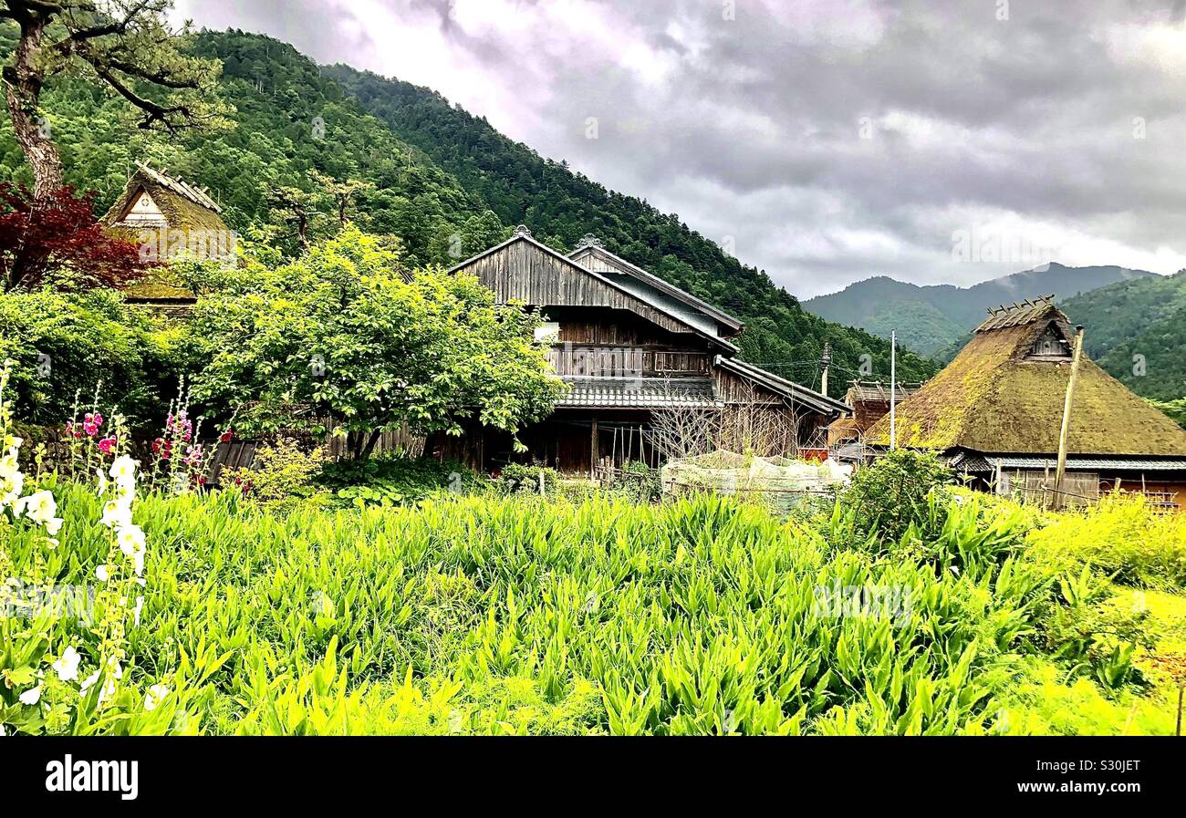 Miyama village, Kyoto, Giappone Foto Stock