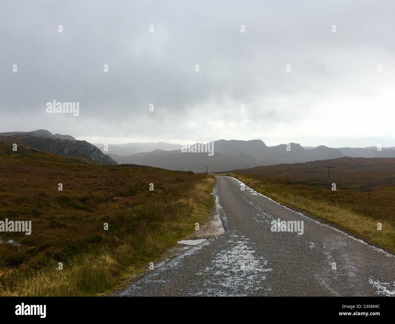 Percorrendo la Costa Nord 500, nella parte nord-ovest della Scozia sulla A838 Foto Stock