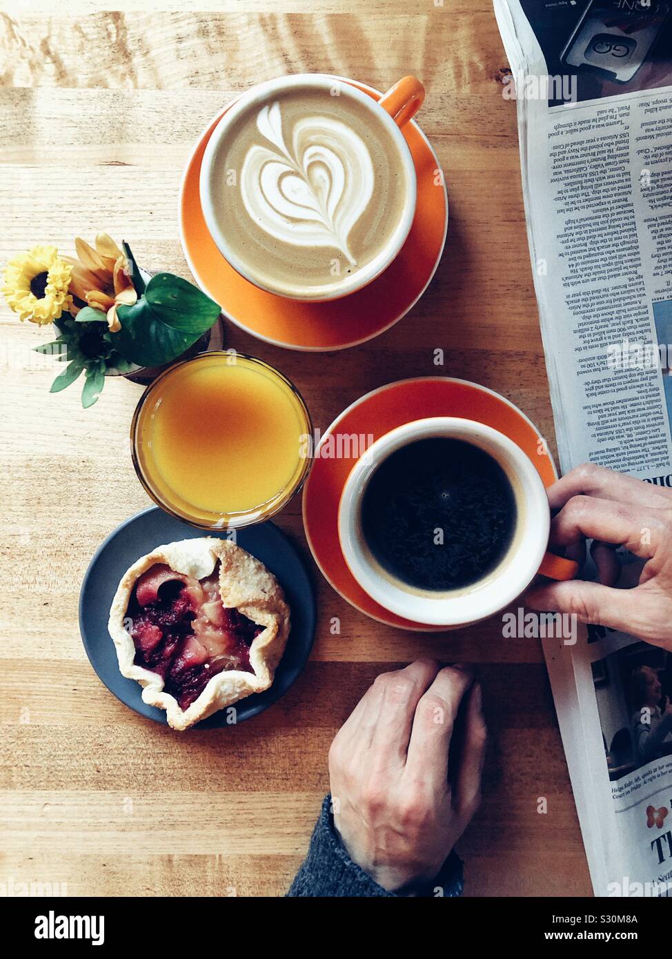Perfetta la domenica mattina Foto Stock