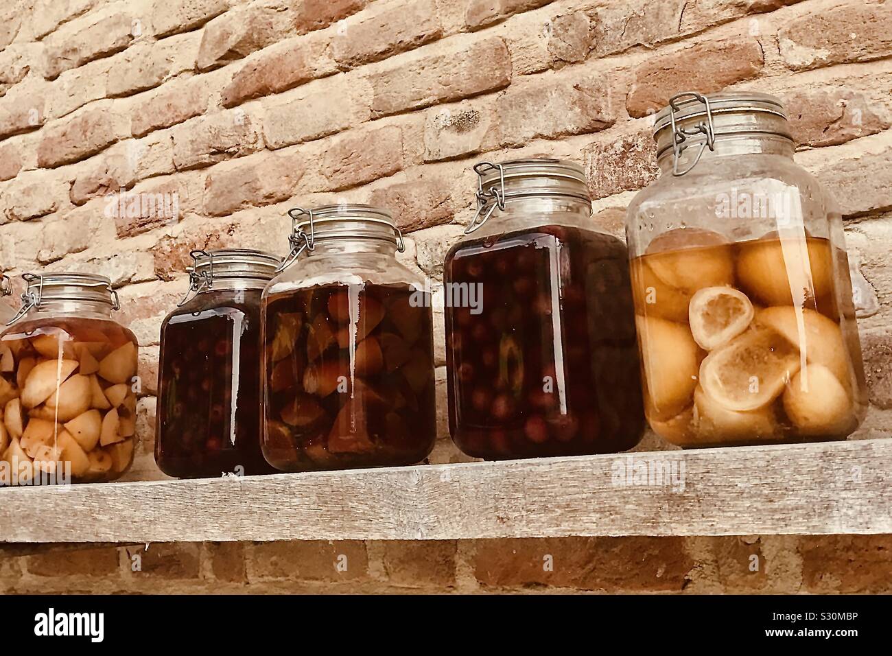 Italiano di frutta e verdura Foto Stock