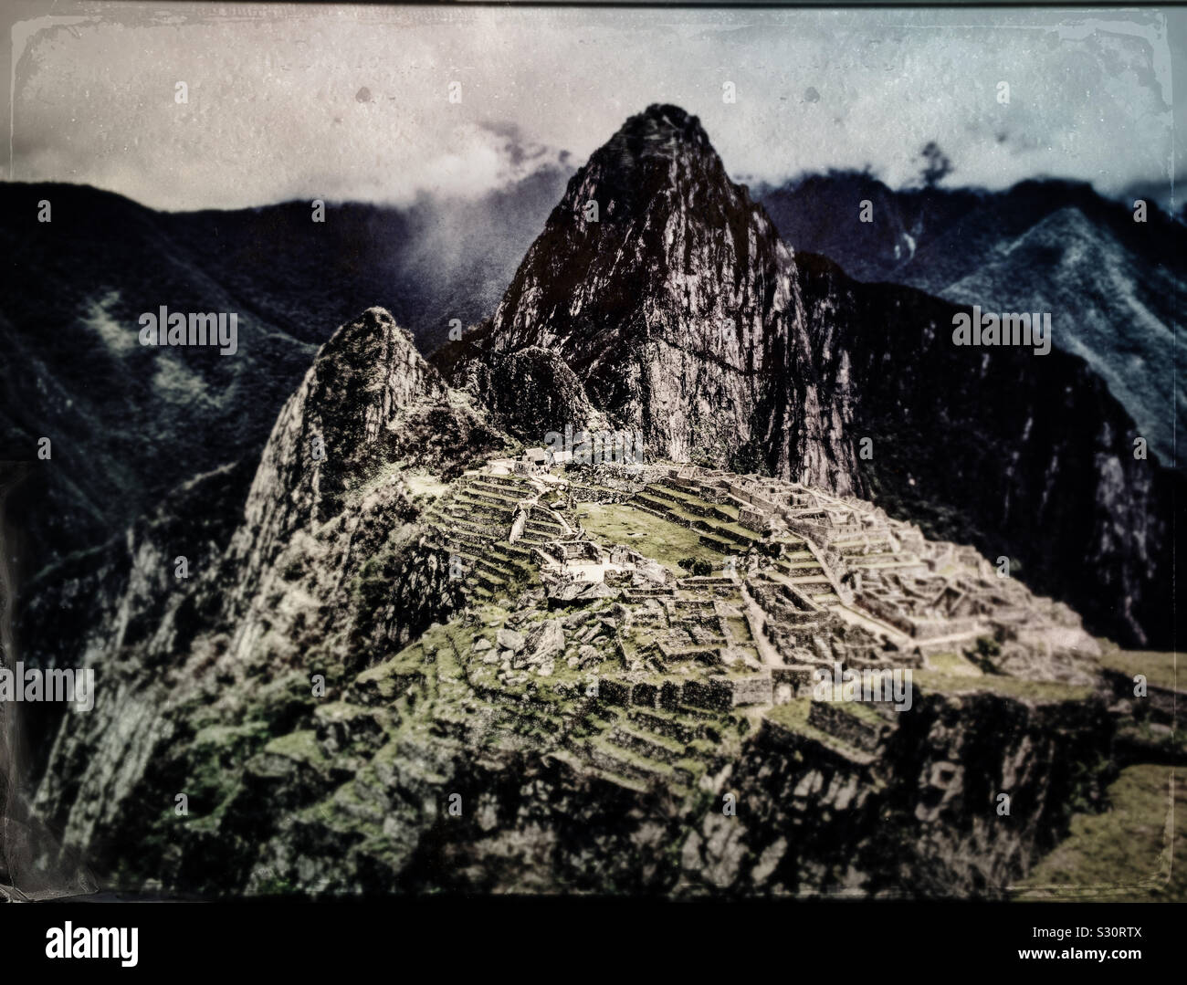 Machu Picchu rovine Foto Stock
