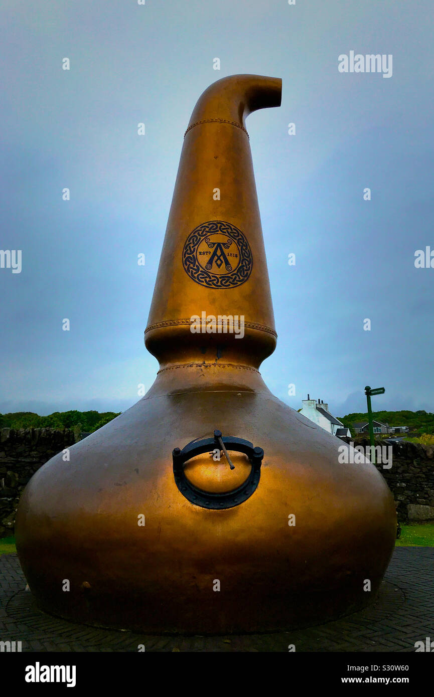 Ardbeg distilleria di whisky Islay, Scozia. Foto Stock