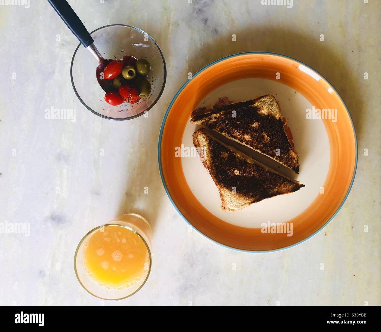 La prima colazione, il cibo Foto Stock