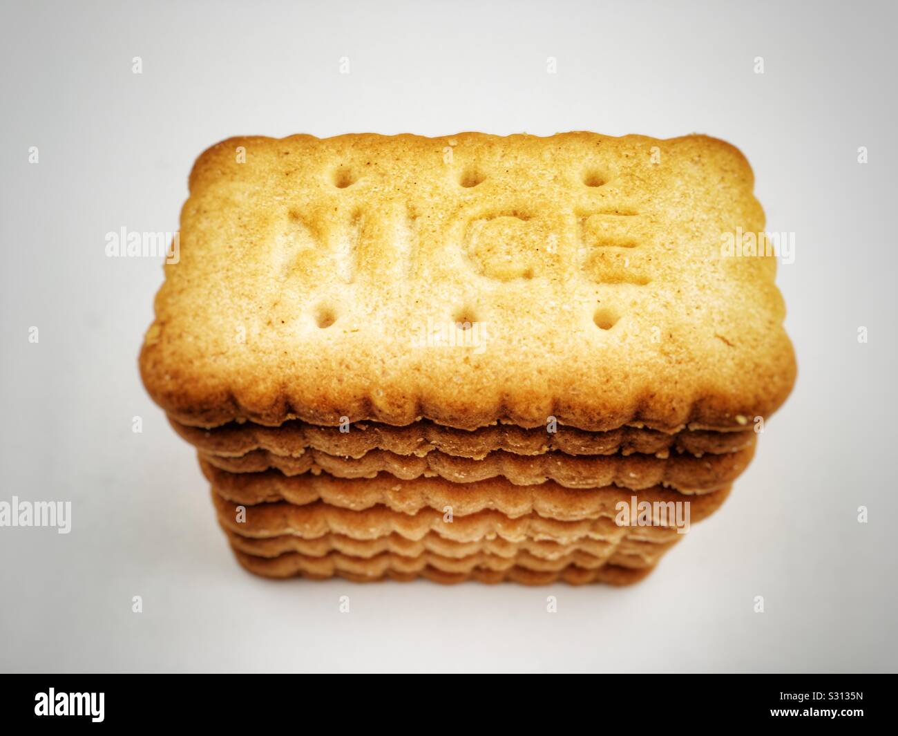 McVities biscotti di Nizza - Immagine stock catturata con smartphone