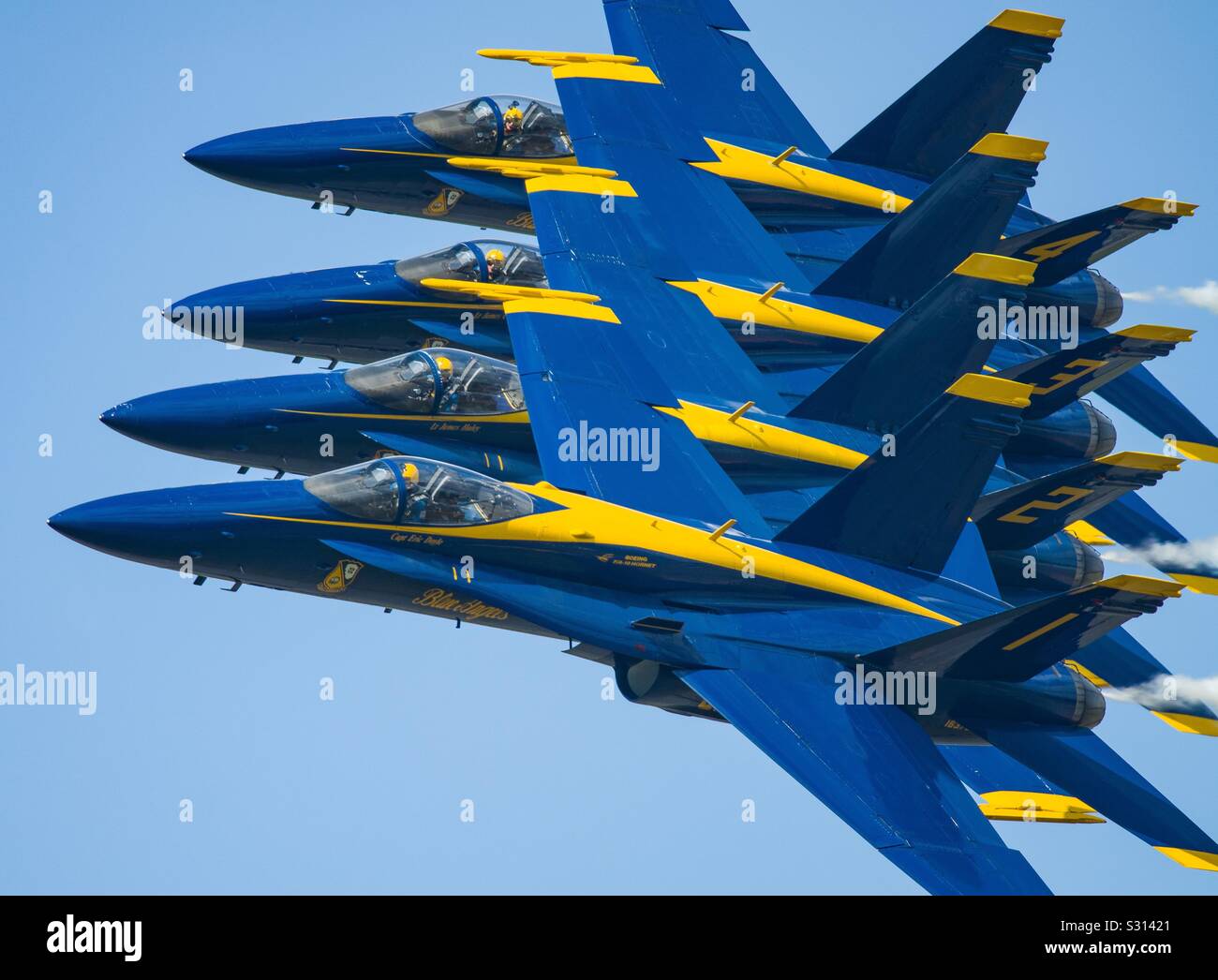 Blue Angels al 2019 New York Air Show Foto Stock