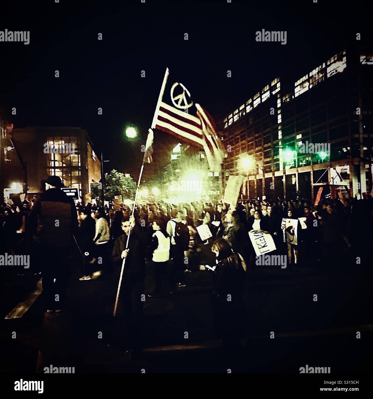 Trump protesta, Salt Lake City Foto Stock